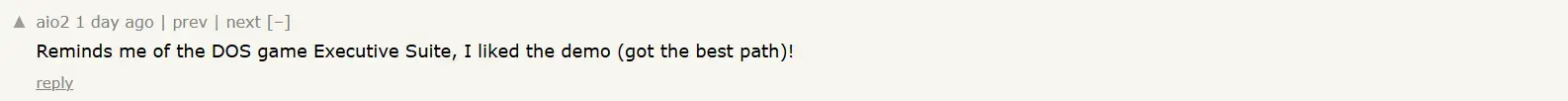 Hacker News comment