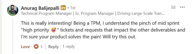 Zoom chat testimonial